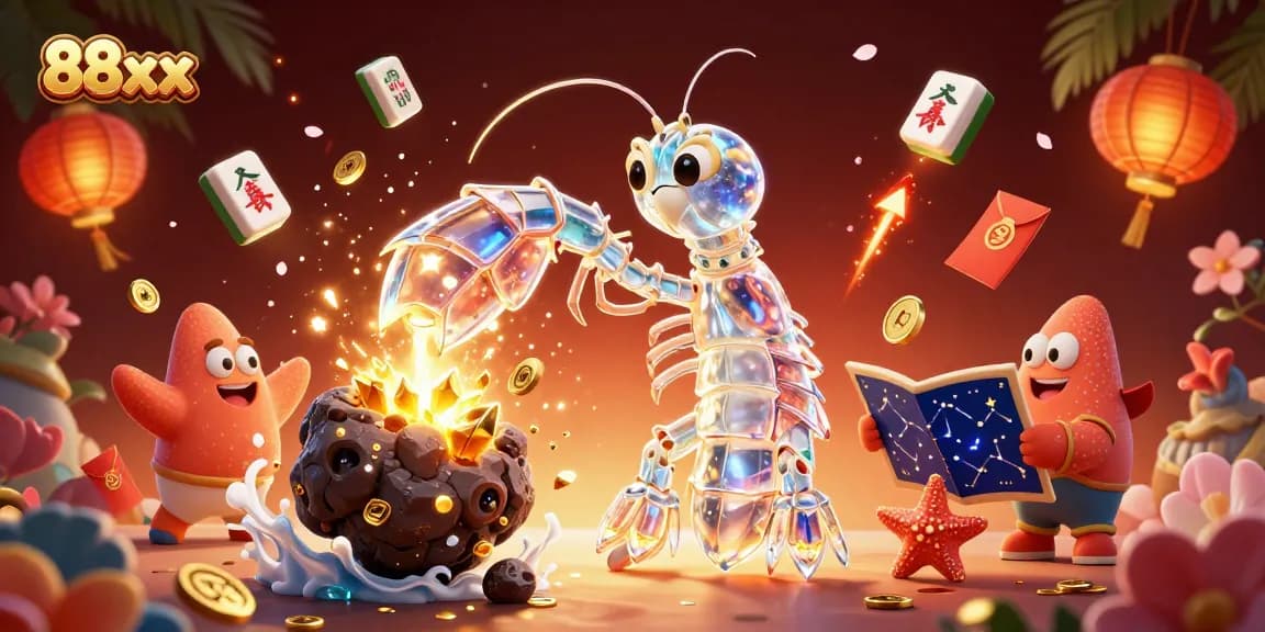 Experience 88xx gaming excitement with a vibrant and dynamic galactic scene full of treasures.