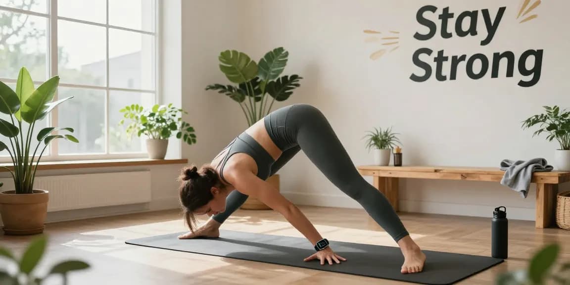 Fitbit Luxe dari https://www.polarfitbitshop.com/fitbit-luxe/ dikenakan saat berolahraga di gym modern dengan cahaya alami menyoroti suasana energik.