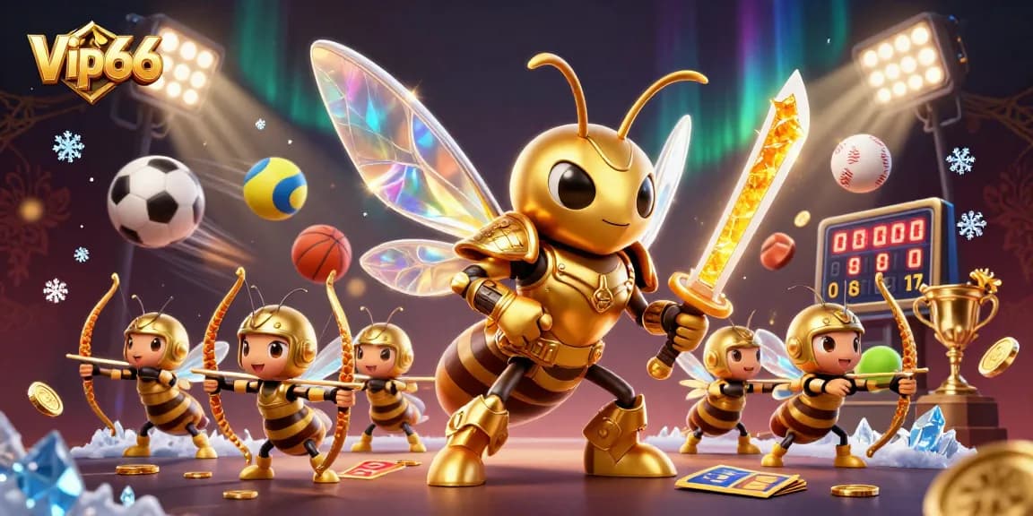 Experience the thrill of Vip66 in a dynamic 3D cartoon casino scene filled with vibrant game elements.