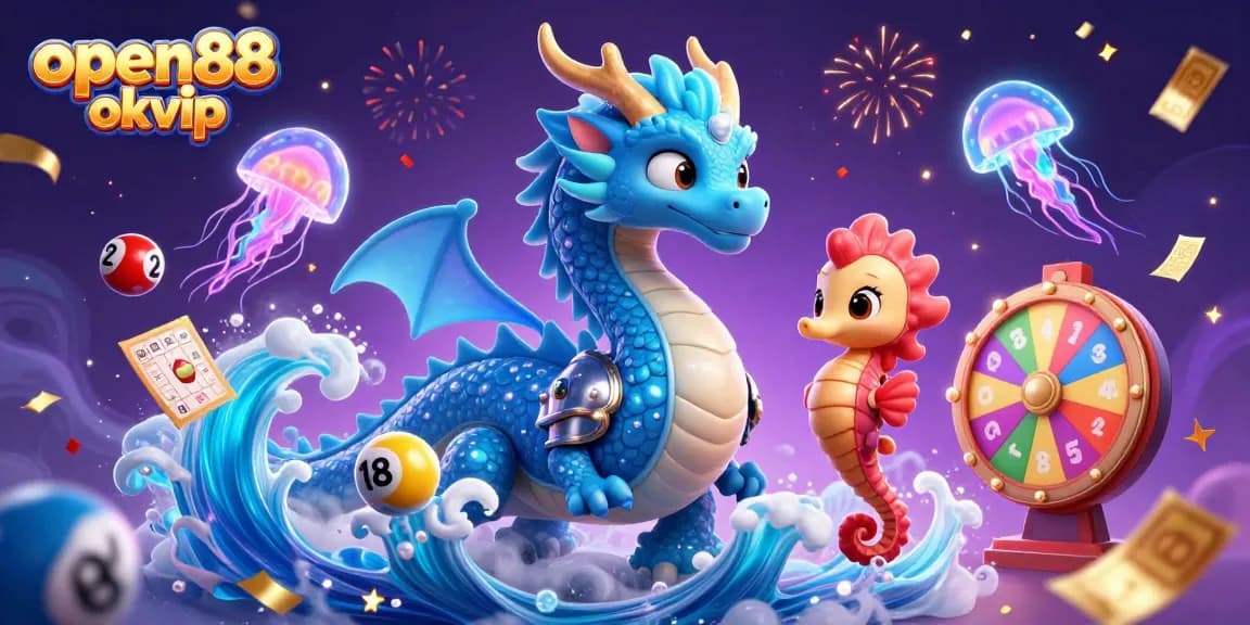 Engage in thrilling gameplay at open88 okvip with vibrant lottery elements and enchanting sea creatures.
