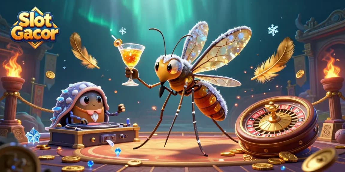 Engage with Slot Gacor and experience thrilling casino action in a vibrant 3D scene.