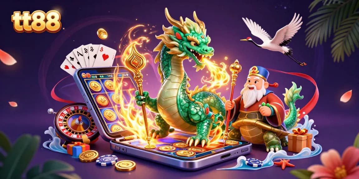 Experience the thrill of tt88 with exciting games and vibrant casino artwork.