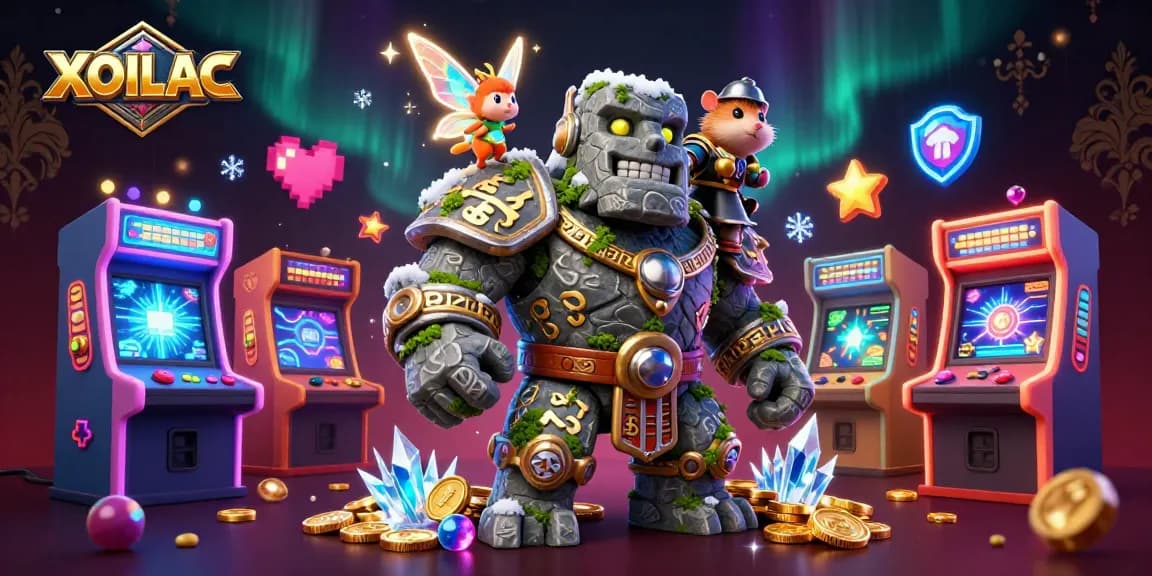 Engage with XOILAC's immersive gaming world full of magical characters and vibrant casino elements.