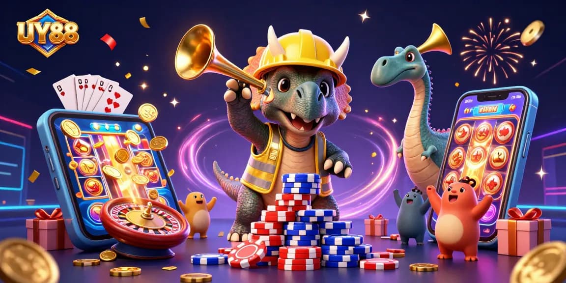 Experience the excitement of UY88 with colorful slot games and thrilling casino celebrations!