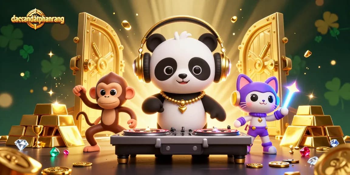 Engage with dacsandatphanrang's world of excitement in a vibrant 3D casino scene filled with jewels and exhilarating characters.