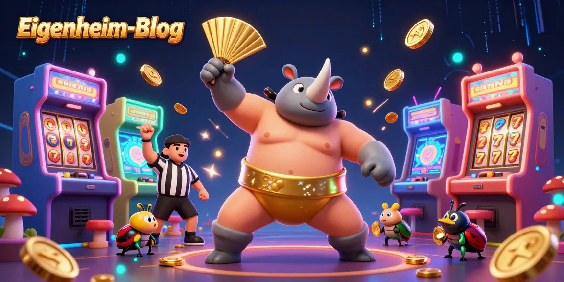 Eigenheim-Blog präsentiert Spielautomaten mit einem hervorragenden Sumo-Käfer-Champion.