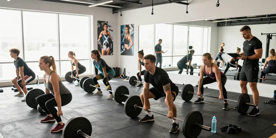 Körperbuilder, die in einer gemeinsamen Trainingseinheit im Steroidshop-Fitnessstudio trainieren
