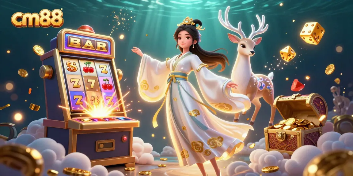 Experience the thrill of cm88 as beautiful characters celebrate massive wins amidst dynamic casino fun.