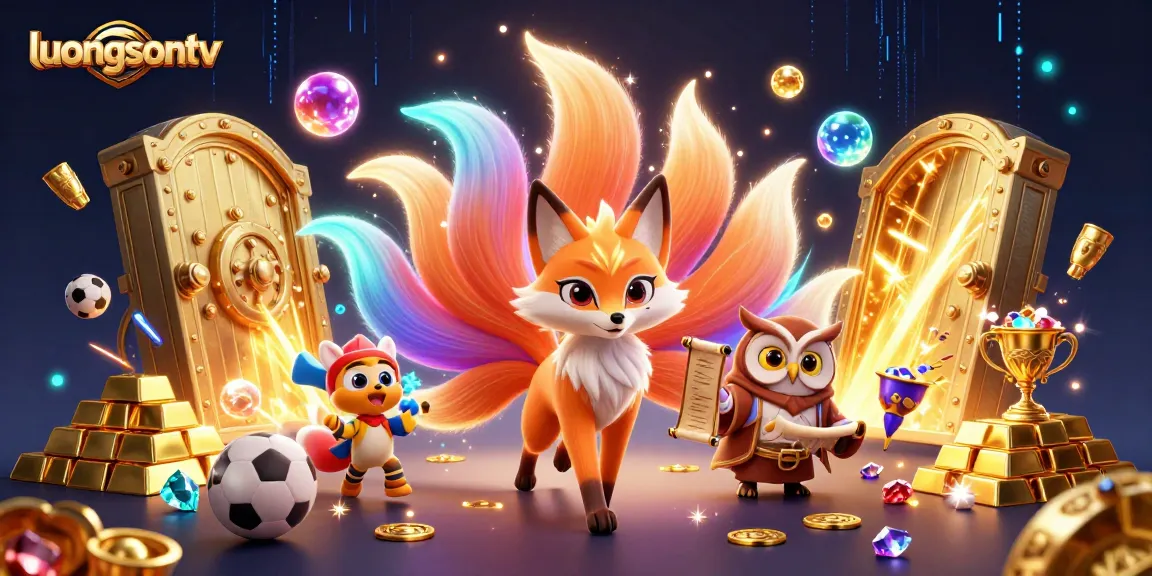 Experience sports betting excitement with luongsontv’s vibrant animated scene featuring winning spirits.