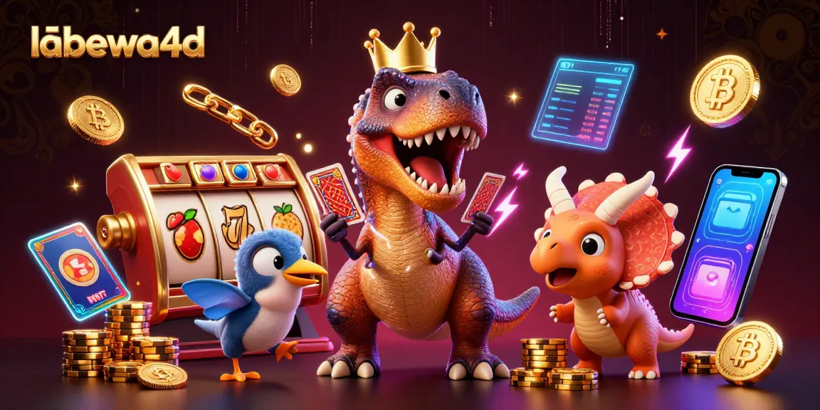 labewa4d menghibur pemain dengan T-Rex dan triceratops di kasino online.