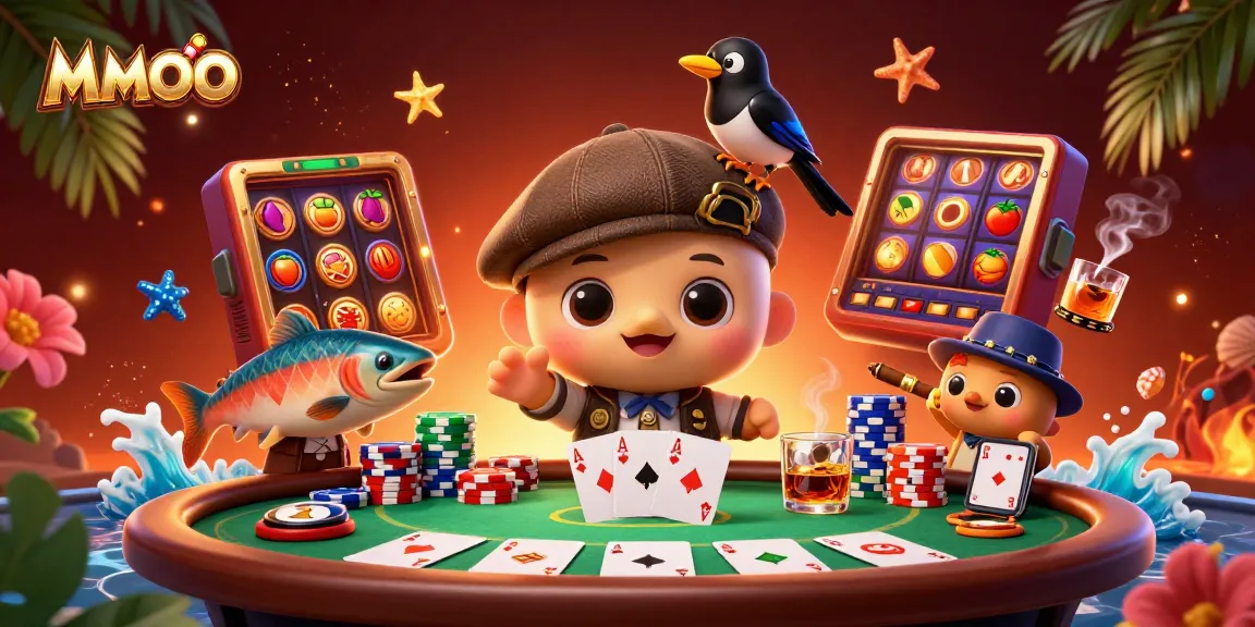 Experience the thrill of MMOO with Nessie and friends at a vibrant casino!