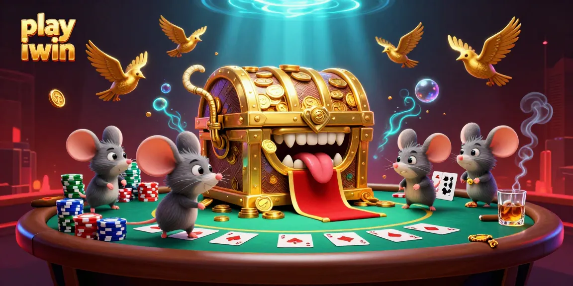 Play iwin to unlock epic treasures in this vibrant poker-themed illustration.