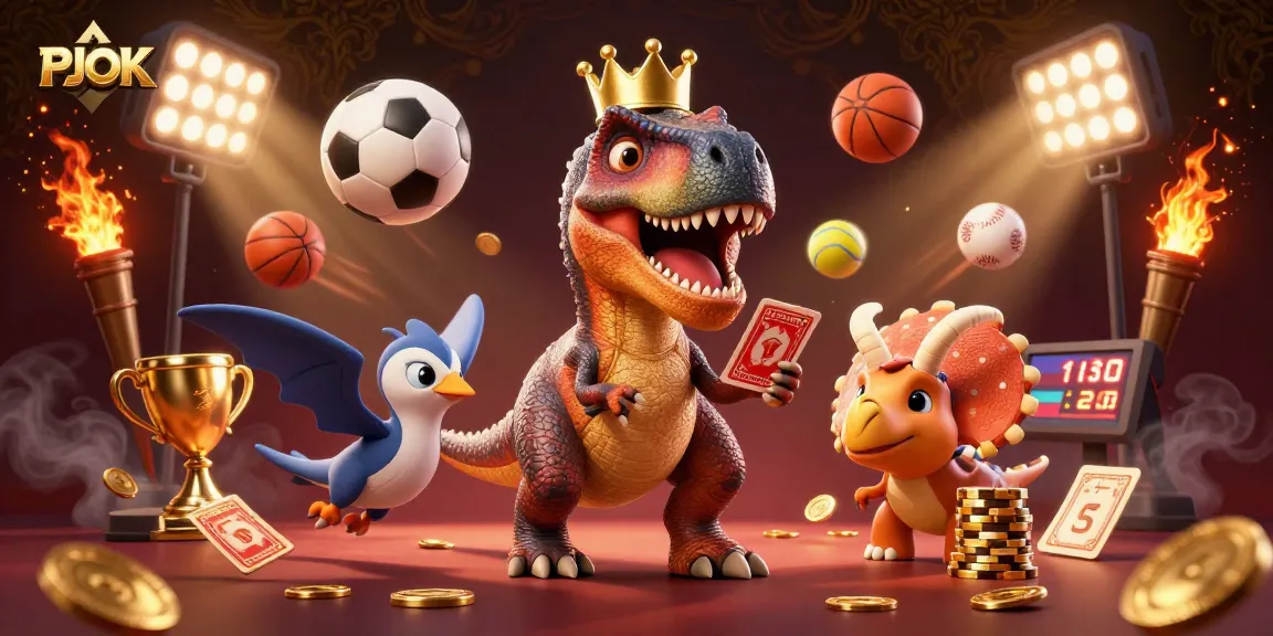 Join the action with PJOK's colorful characters as they engage in thrilling bets and games.