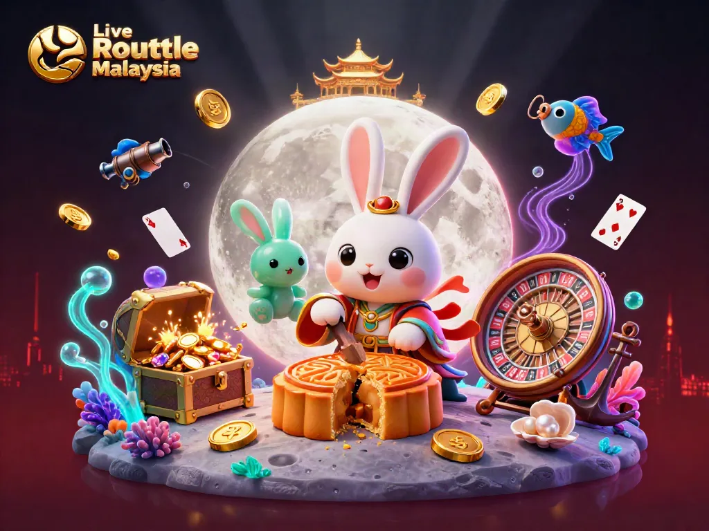 Experience Live Roulette Malaysia with captivating characters and dynamic casino elements in an exciting illustration.