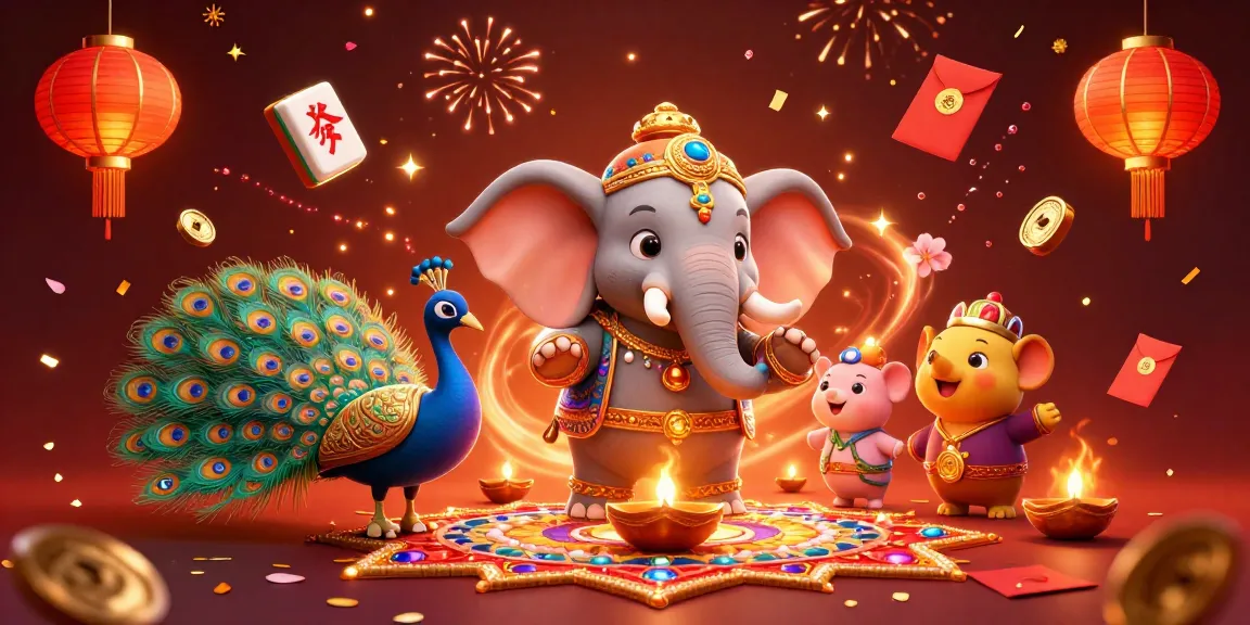 casinoscout showcases an ultra-detailed 3D illustration of vibrant gambling scene, bursting with games and festive elements.