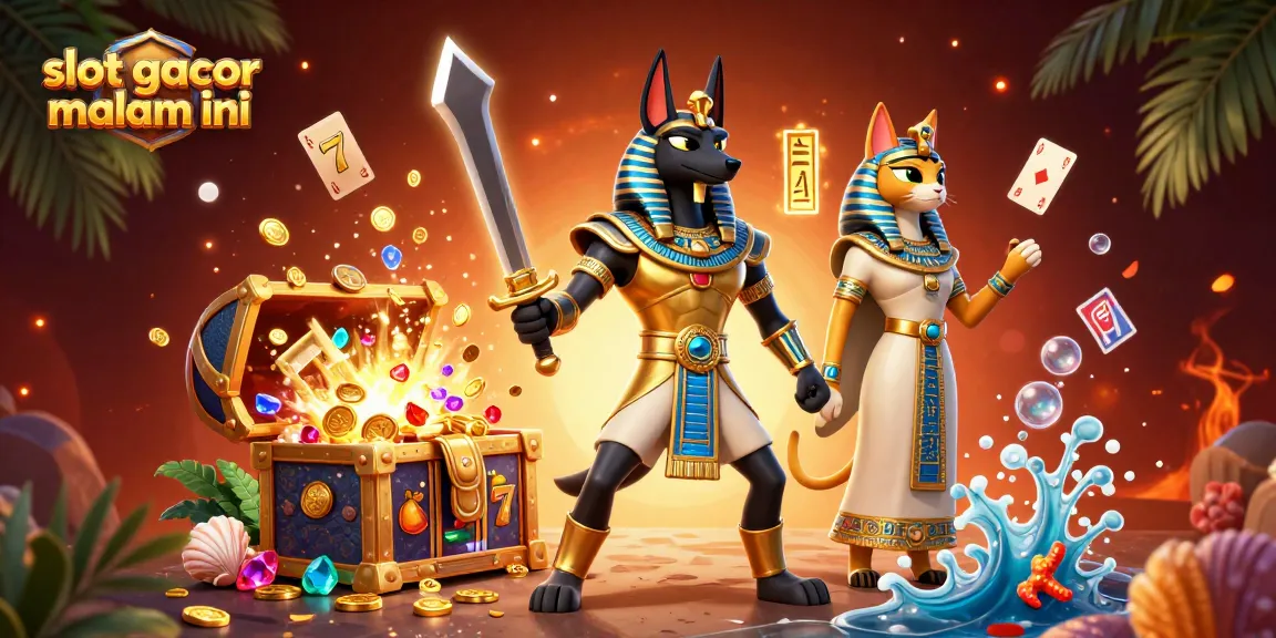 Play winning slots with slot gacor malam ini in a thrilling 3D casino scene filled with excitement.