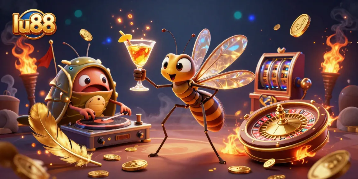 Spin to win at lu88 with a lively casino mascot and an energetic DJ. Experience thrilling games and fun!
