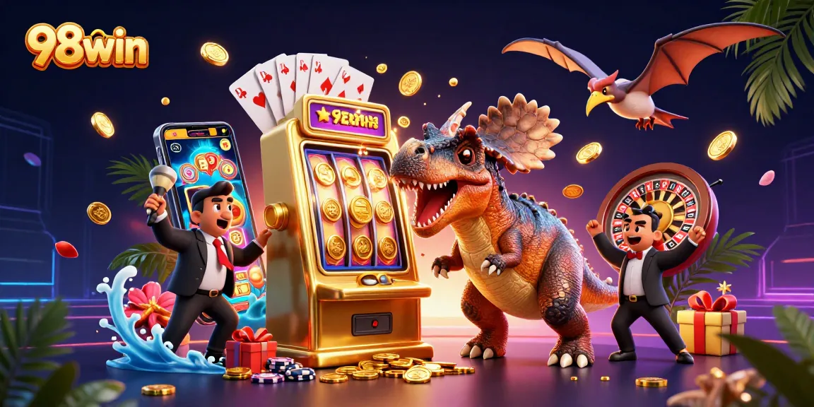 Experience thrilling casino action with 98win as a pachycephalosaurus triggers a jackpot!