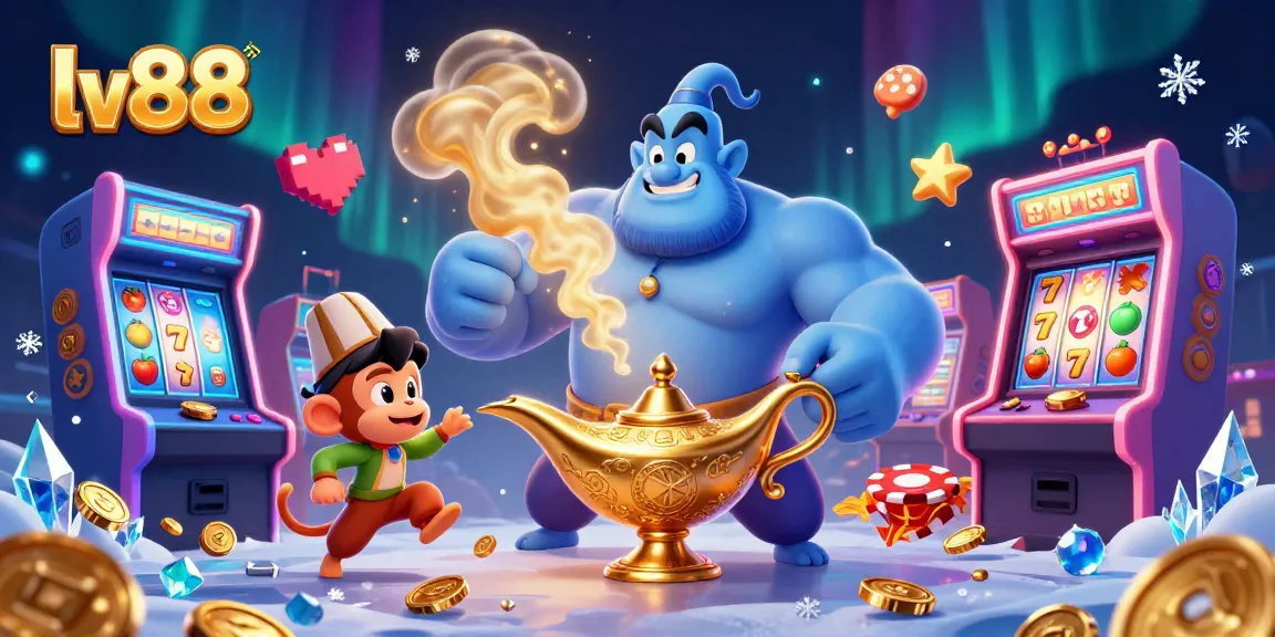 Experience the excitement of lv88 slots with colorful elements and dynamic characters in an engaging casino scene.