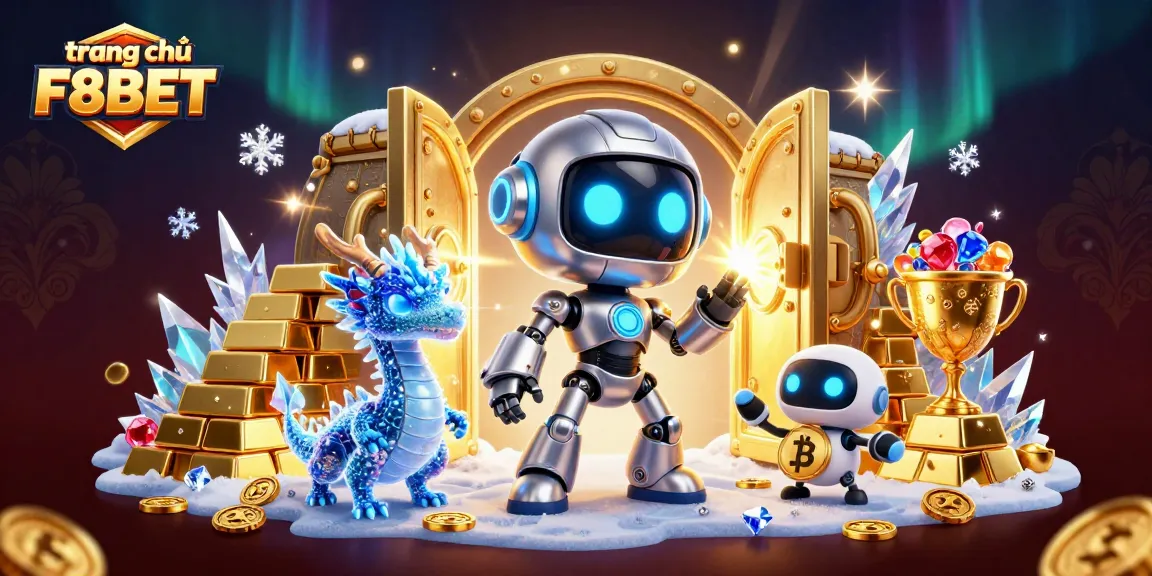 Experience the thrill of trang chủ F8BET with vibrant casino elements and rich 3D characters in an immersive scene.