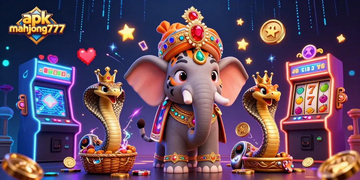 Experience winning strategies with apk mahjong777 in a vibrant 3D casino illustration.