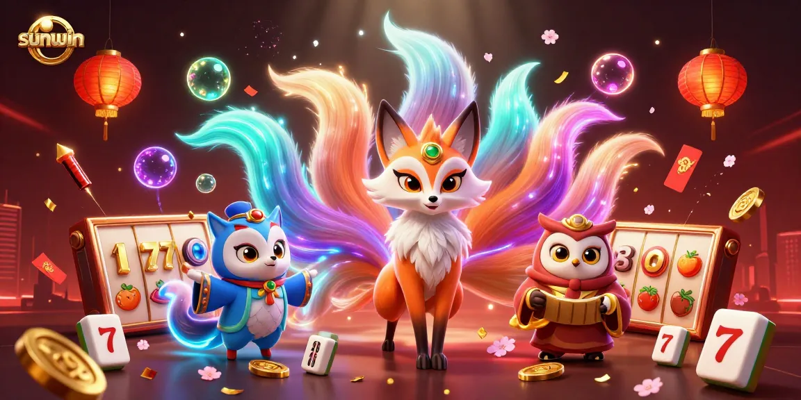 Engage in the thrilling experience of gambling with sunwin and captivating characters in a vibrant casino setting.
