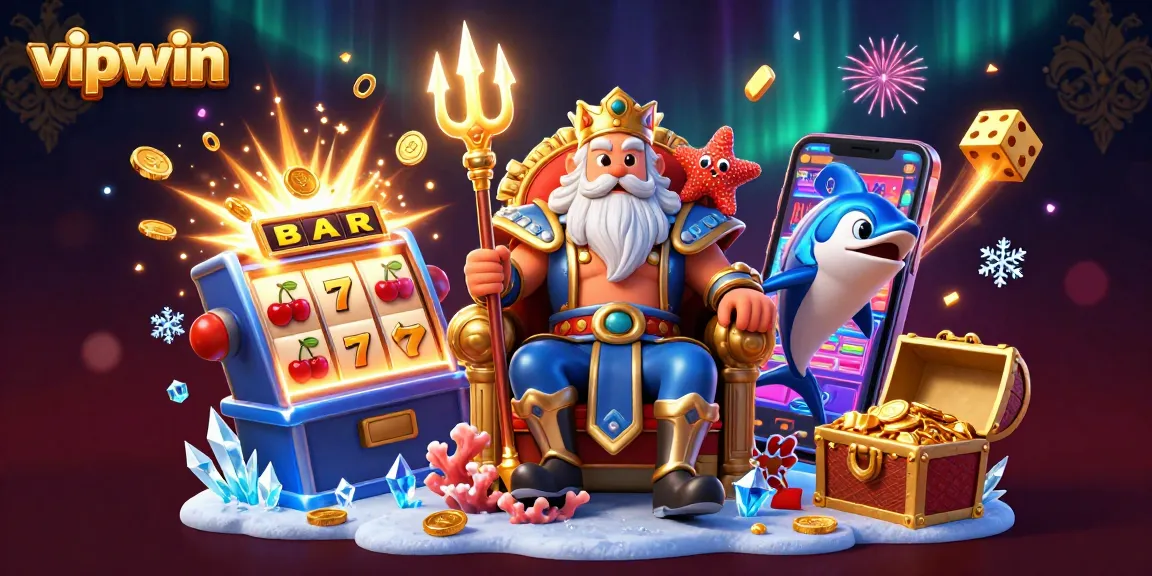 Experience thrilling wins with vipwin at this vibrant underwater casino scene!