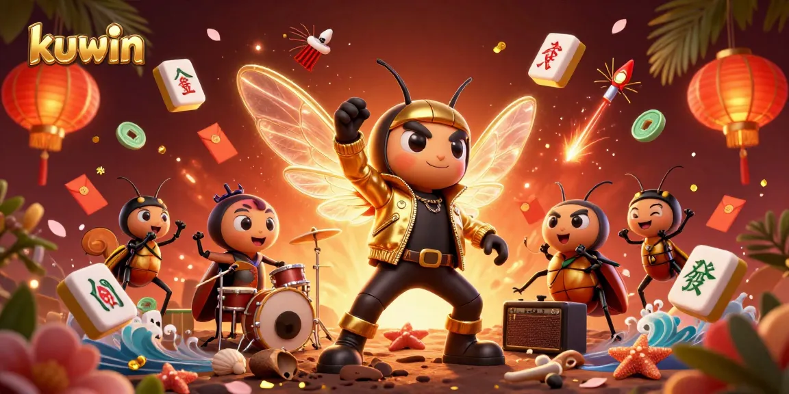 Kuwin offers thrilling gameplay with vibrant 3D illustrations of casino adventures featuring lucky symbols and dynamic characters.