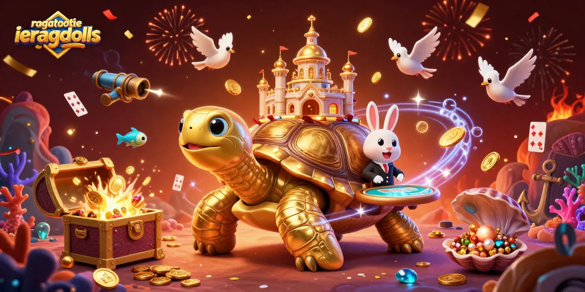 Experience thrilling gameplay with ragatootieragdolls at a vibrant 3D casino scene full of excitement.