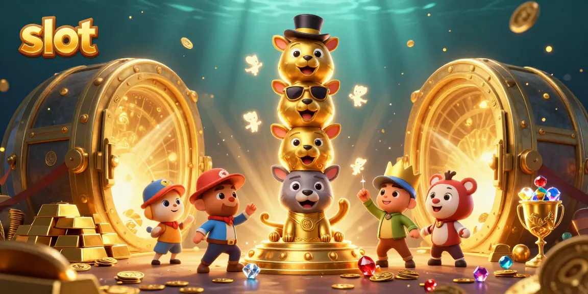 Spin and win with engaging slot reels and treasures in vibrant online casino illustration.