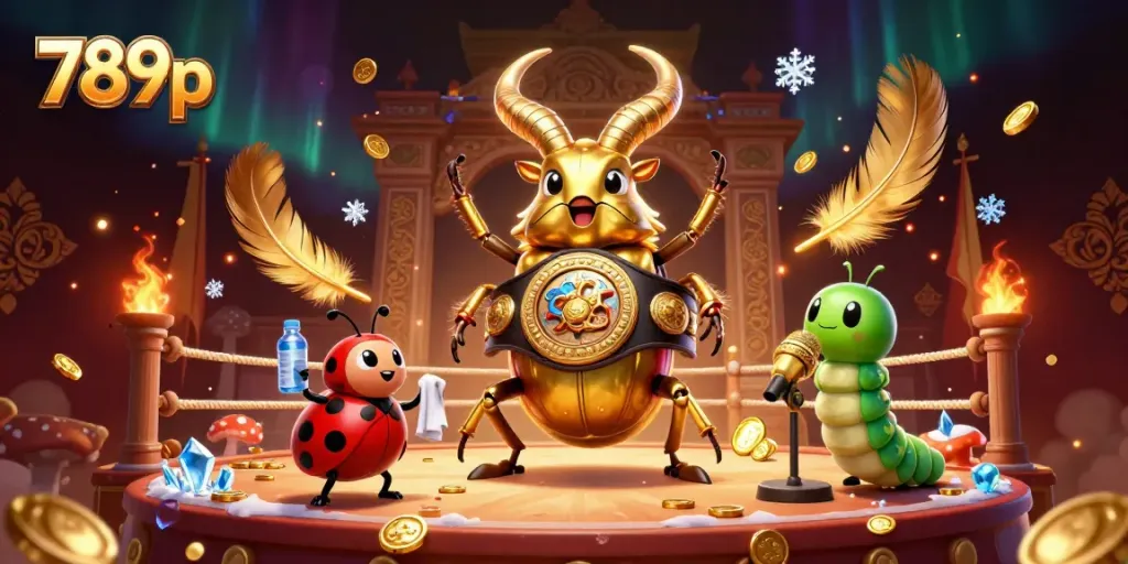 Engage with 789p's thrilling casino experience in a vibrant 3D illustration of epic confrontations.