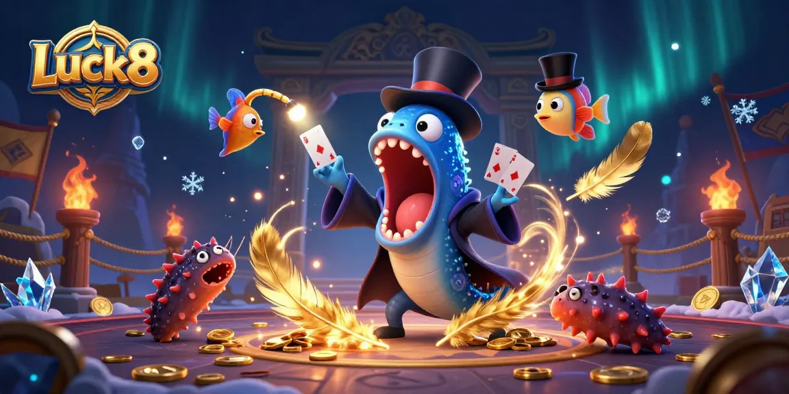 Engage with Luck8's vibrant gaming world featuring thrilling card tricks and enchanting casino elements.