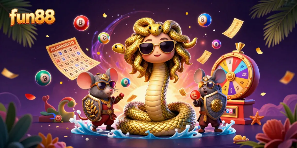 Experience winning strategies at fun88 with dynamic lottery elements and vibrant casino characters.