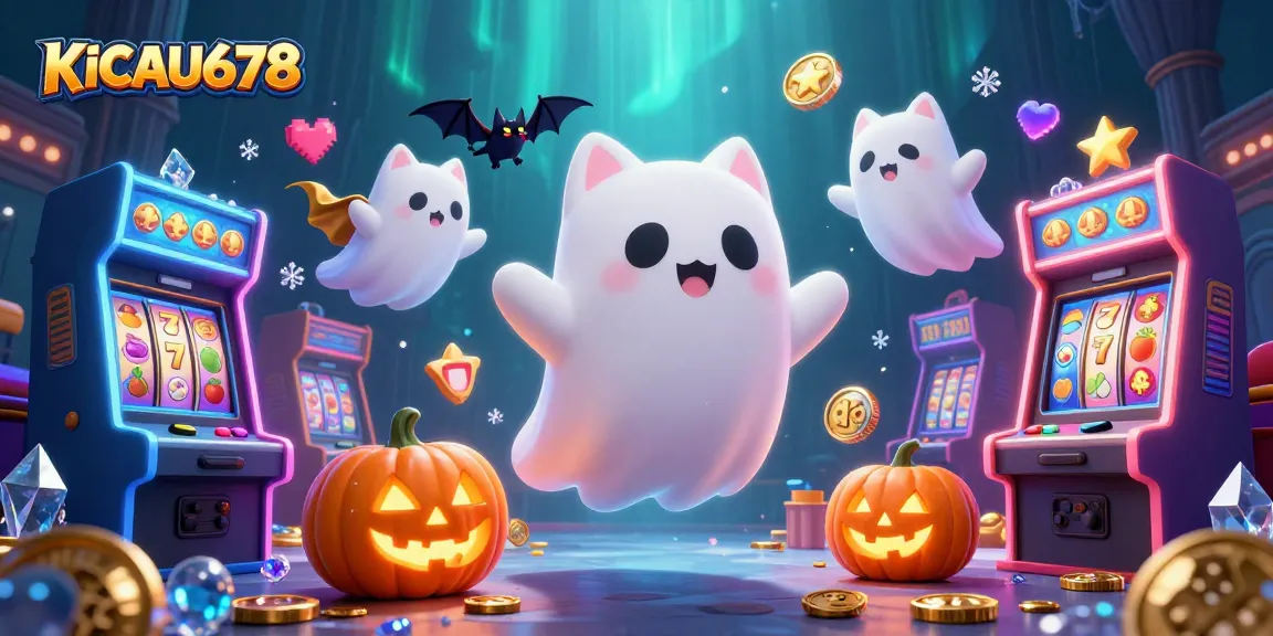 KICAU678 attracts players with a lively 3D casino scene featuring mystical characters and glowing game elements.