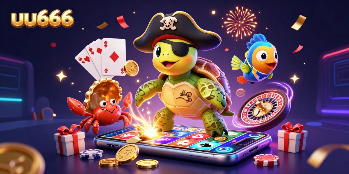 Experience thrilling adventures with uu666 as pirate turtle and friends unveil treasure at the casino!