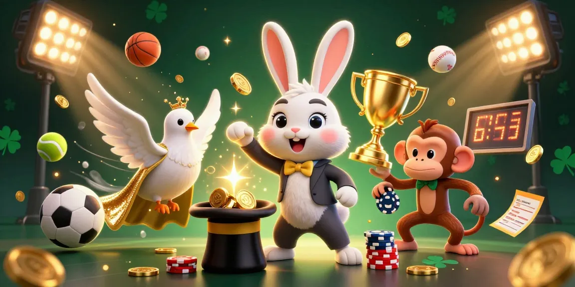 Experience winning action at OKVND with golden coins, sports elements, and playful characters.