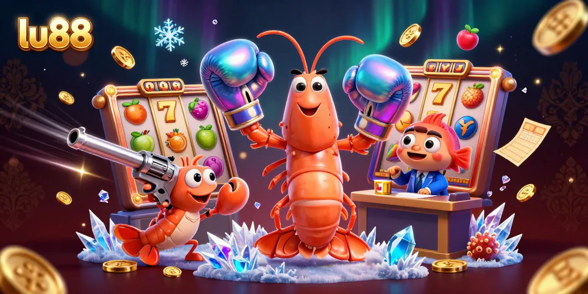 Experience high-stakes gaming with lu88 featuring vibrant casino characters in a dynamic 3D scene.