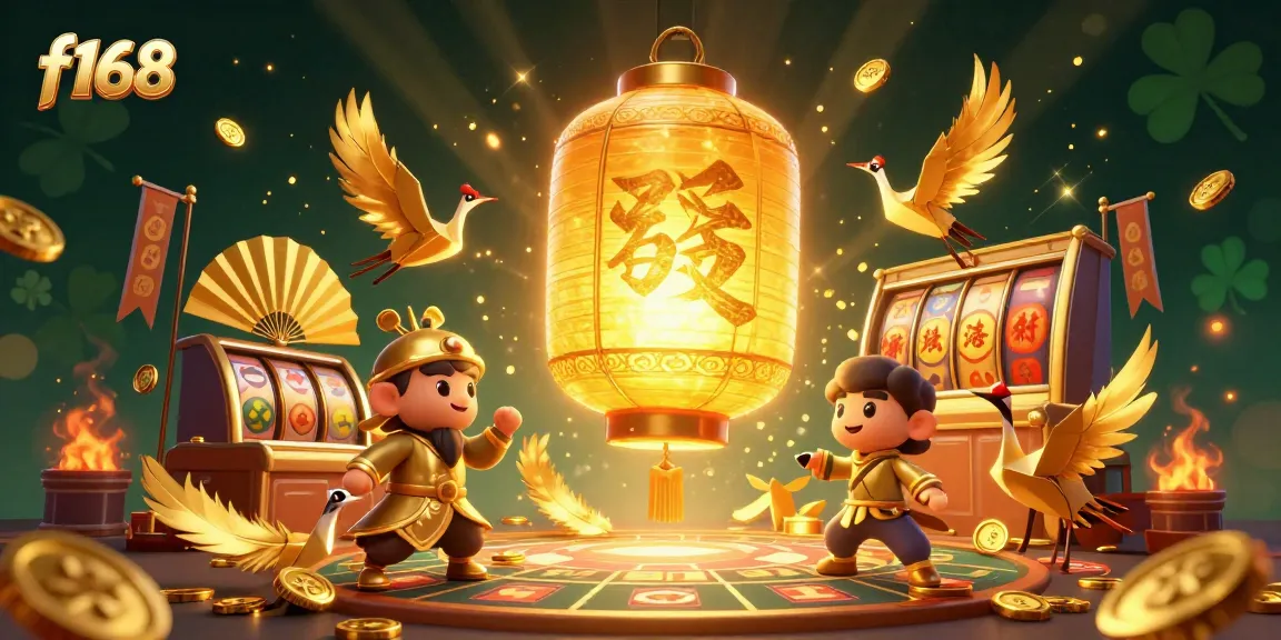 Experience the thrill of betting at f168 with glowing lantern spirits and golden tokens!