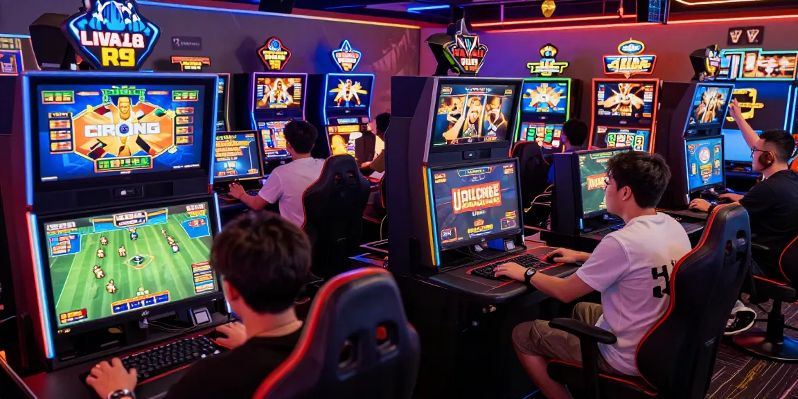 Engaged players at qs88 online gaming hub, featuring immersive gaming experiences and vibrant atmosphere.