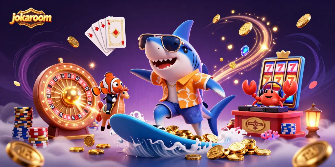 Win exciting rewards with jokaroom no deposit bonuses in a vibrant casino-themed scene.
