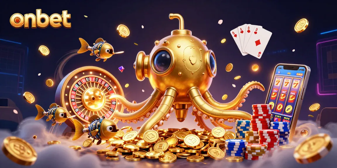 Enjoy thrilling games and winning opportunities at onbet with a lively underwater casino scene.