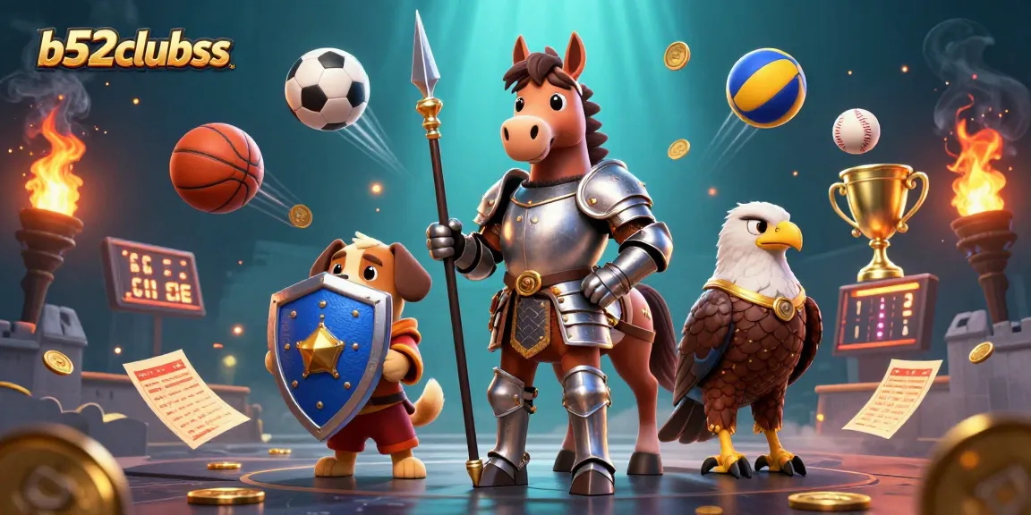Experience thrilling gaming action at b52clubss with knights and sports elements in vivid detail.