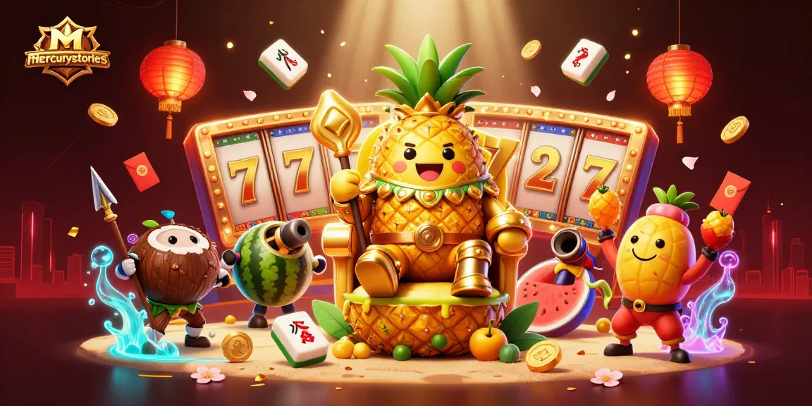 Engage with mercurystories' vibrant casino adventures featuring a pineapple king and dynamic game elements.