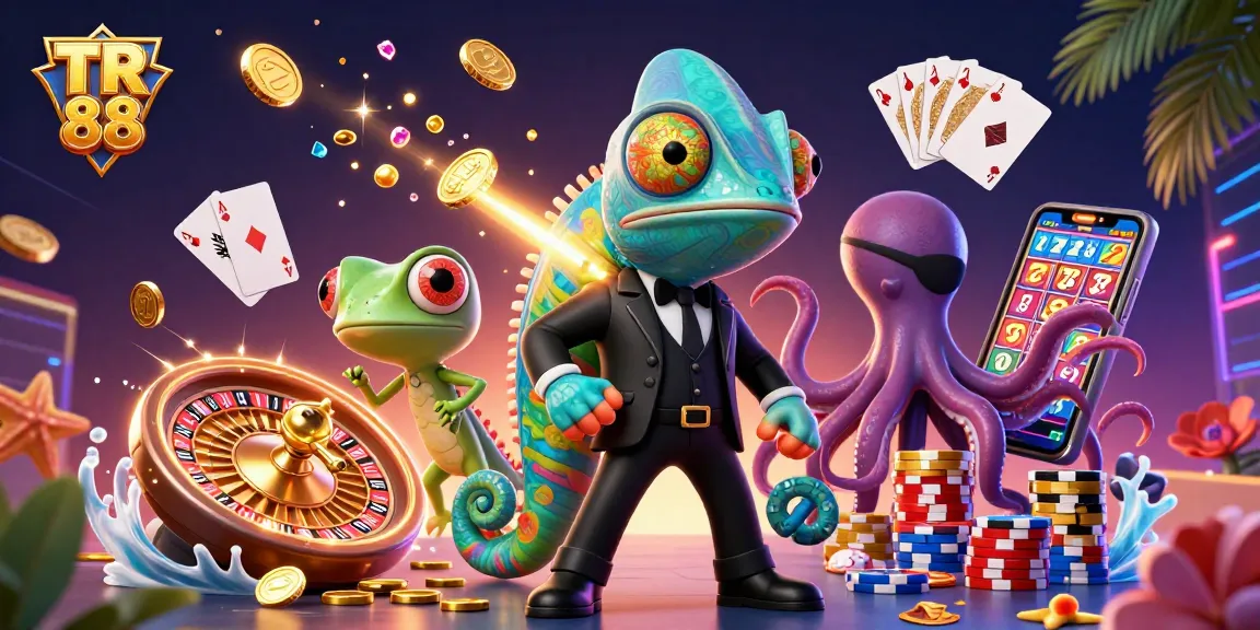 Engage with TR 88 as the secret agent chameleon and friends explore an exciting casino world.