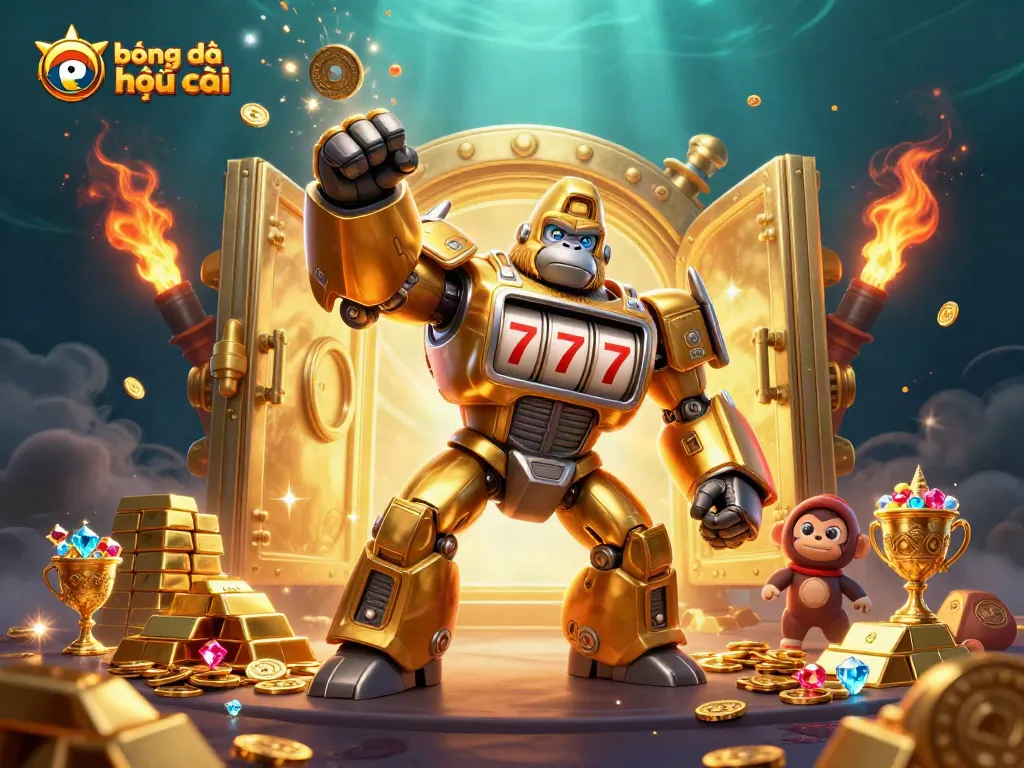 Experience the thrill of bóng đá kèo nhà cái with a vibrant 3D illustration showcasing gambling excitement and rewards.