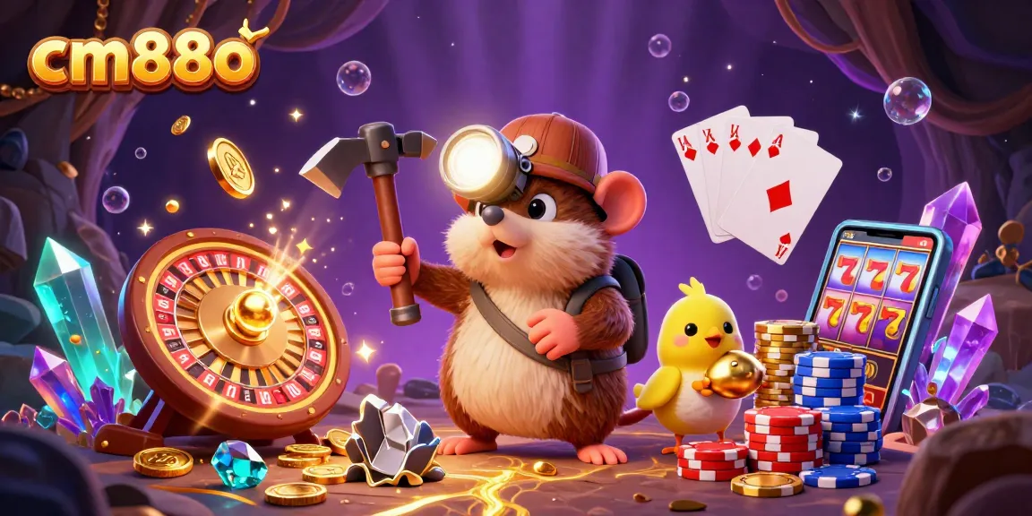 Experience thrilling adventures with cm88o as a treasure hunter mole discovers sparkling gems and coins.