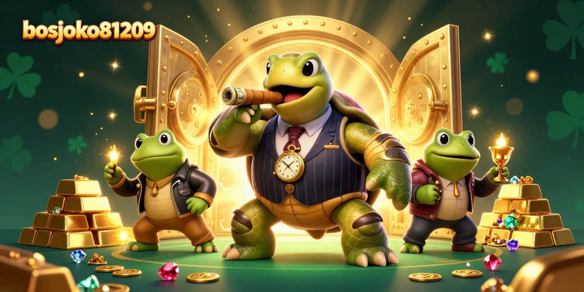 Permainan slot gacor di bosjoko81209 menampilkan penyu mafia dengan karakter menarik dan harta berlimpah.