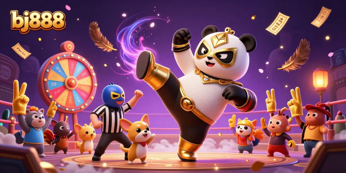 Experience the thrill of cockfighting with bj888 in this dynamic illustration filled with excitement and energy.