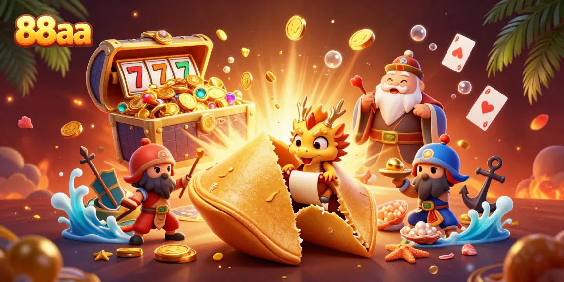 Engage with 88aa's vibrant casino experience featuring golden fortune symbols and dynamic game elements.