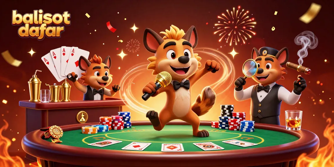 Permainan balislot daftar dengan hyena berdandan untuk pertunjukan komedi dan kasino yang seru.